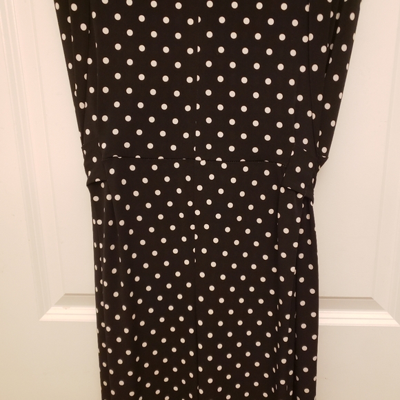 Chico's Knit Kit Dot Jumpsuit Black Antique White Wideleg XL/16 Chico's Size 3 - Picture 13 of 16